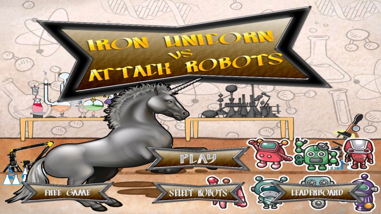 An Iron Unicorn vs Attack Robots Game – Free Version