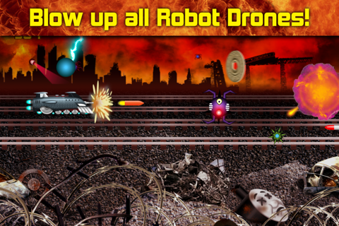 Battle Train 2 Rocket Railroad: Fighting & Blowing Up the Robot World — FREE War Games screenshot 4