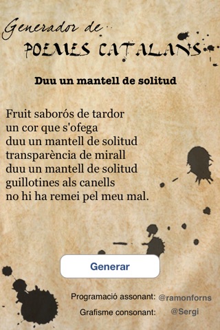 Generador de Poemes Catalans screenshot 3