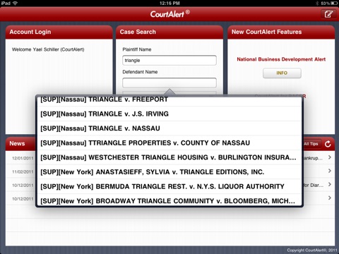 CourtAlert® Court Case Information screenshot 2