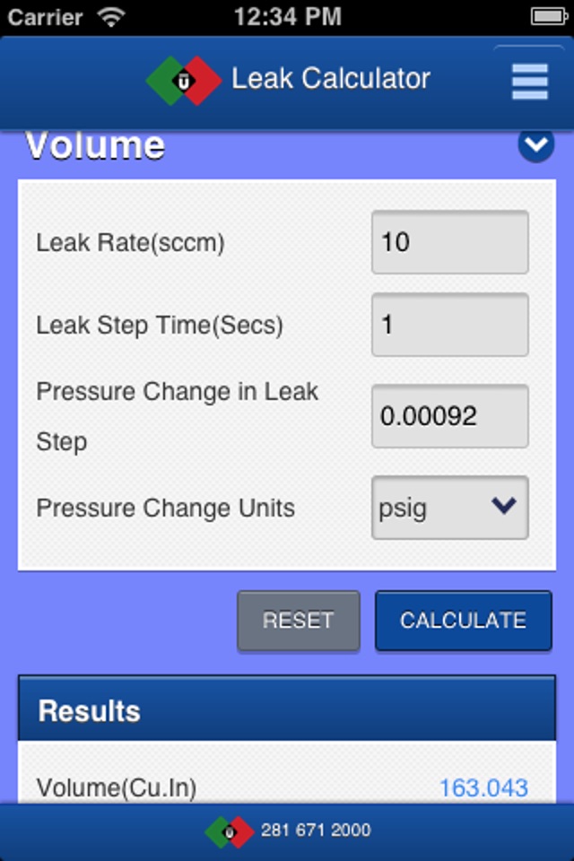 Leak Calculator screenshot 3