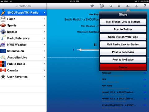 Radio - iPad Edition screenshot 2