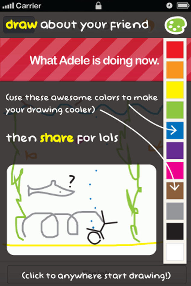 Scribblr - Draw Fun and Random Things About Your Friends - 2.0 - (iOS)