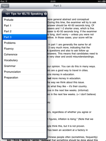 101 Tips for IELTS Speaking HD screenshot 2