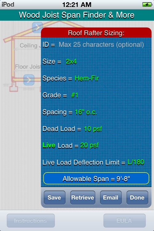 Joist Span Finder And More By Crispiapps