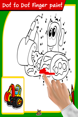 Dot to Dot finger paint : Kids funny with animals, cartoon and vehicle Baby Tools games for Preschool learning paint screenshot 2