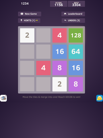 Screenshot #5 pour 1234 - Number tiles merge puzzle game free