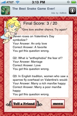 A Valentine's Day Quizzle™ - Free Valentines, Love and Romance Trivia Quiz screenshot 4