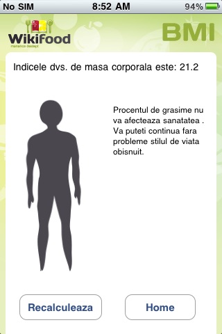 Wikifood BMI screenshot 3