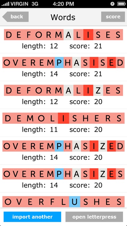 Letter Helper - Free Cheats For Letterpress