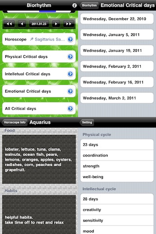 Biorhythm and Horoscope screenshot 3