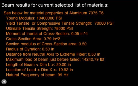 Beams, Deflection, Bending, Stress Calculator