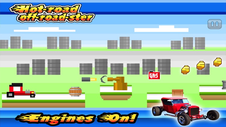 Hot Rod RoadSter PRO : Super tiny Pixel Car race