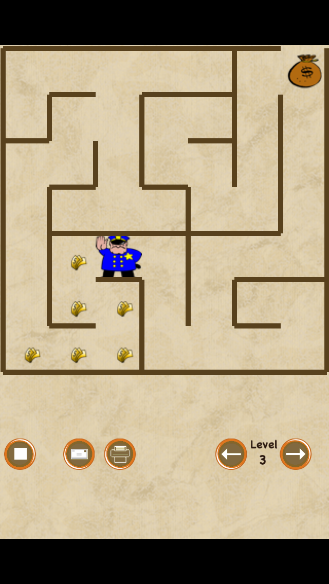 Screenshot #3 pour Police et Voleur Maze (attraper l'argent avant l'escroc)
