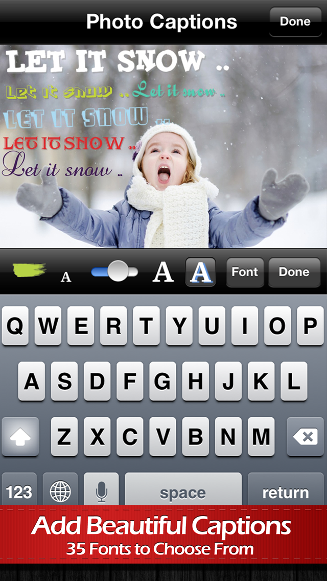 Photo Captions Free: Frames, Cards, Collage, Text & more Screenshot 4