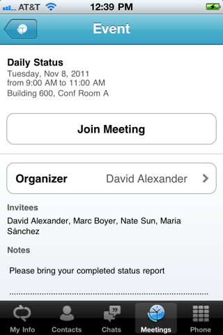 microsoft lync 2010 for iphone iphone screenshot 4