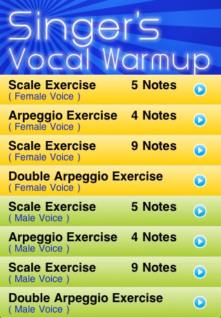 Singer's Vocal Warmup