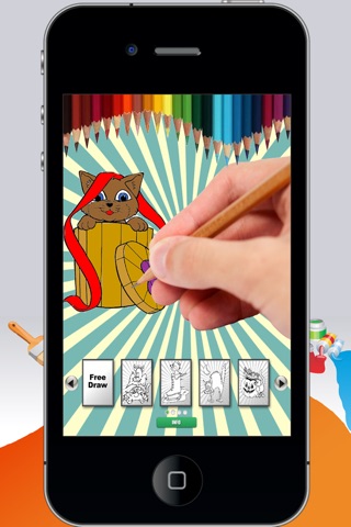 Coloring Book Funny Cats screenshot 2