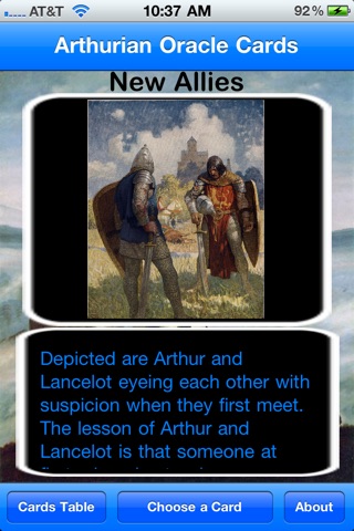 Arthurian Oracle Cards screenshot 4