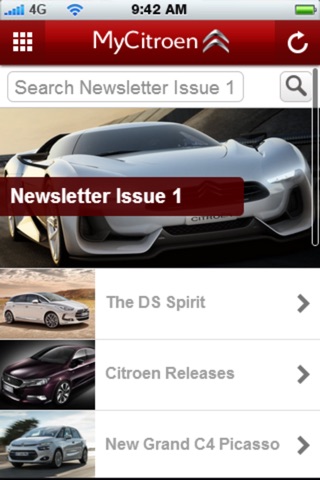 MyCitroen screenshot 2