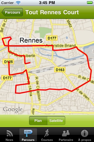 Courir A Rennes screenshot 2