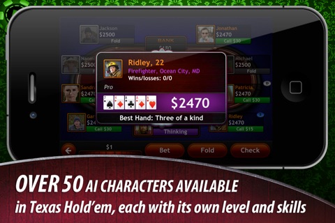 Texas Hold'em for iPad screenshot 2