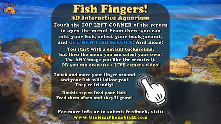 Fish Fingers! 3D Interactive Aquarium screenshot-3