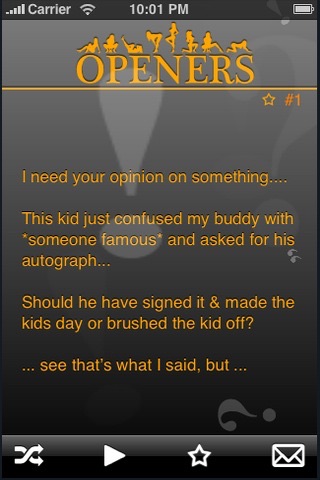 PUA Openers - PickUp Lines