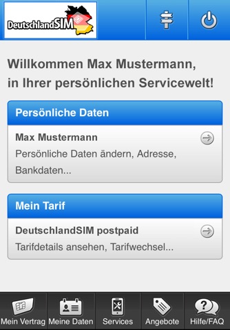 DeutschlandSIM Servicewelt screenshot 2