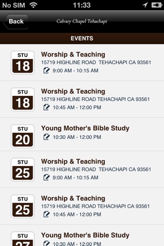 Calvary Chapel Tehachapi app screenshot 4