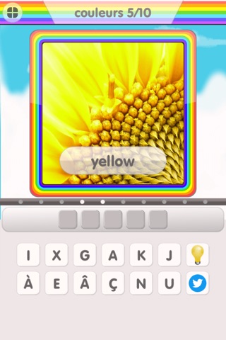 Rainbow French Vocabulary Game screenshot 4