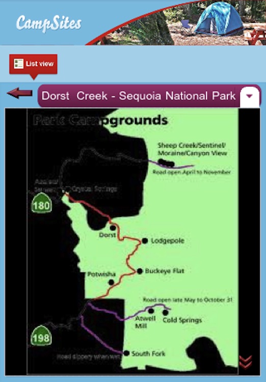 Camp: Californina Campsites screenshot-3