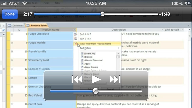 GCF Access 2010 Tutorial screenshot-3