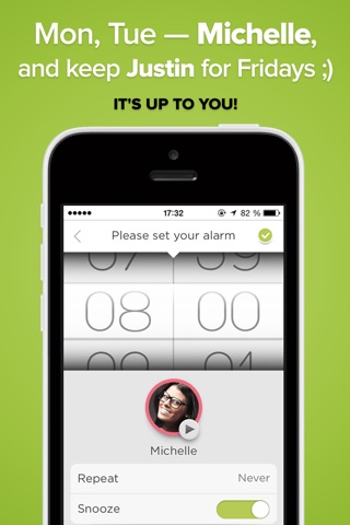 Waky - cute alarm clock with the best wake up call that make your morning sound great screenshot 3
