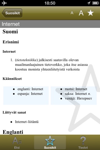 FI Suomi Sanakirja screenshot 4