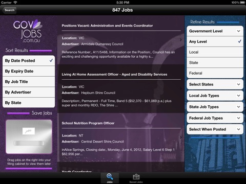 GovJobs for iPad screenshot 3