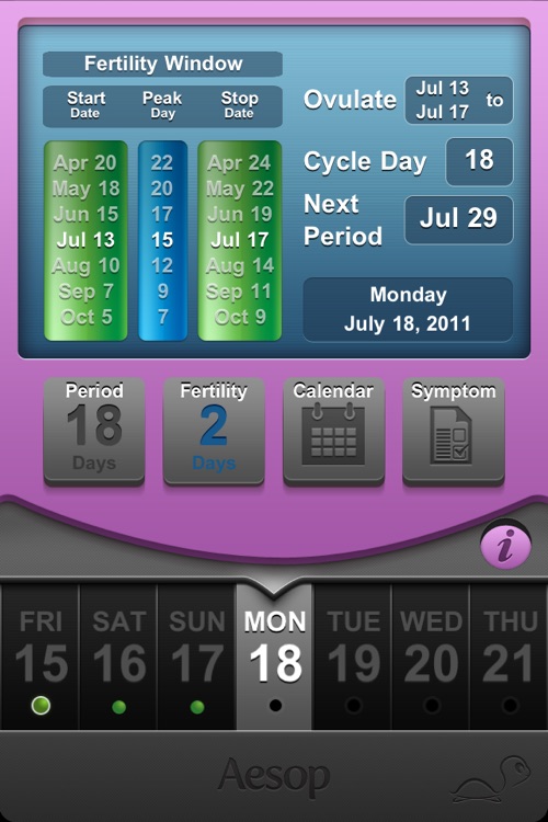 Fertility Clock: menstrual period + ovulation log screenshot-3