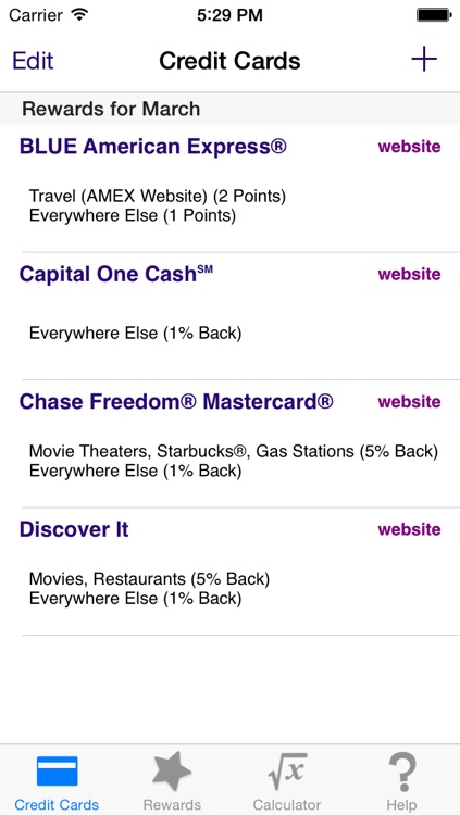 Reward Check - Maximize and Track Credit Card Cash Back, Points, and Miles