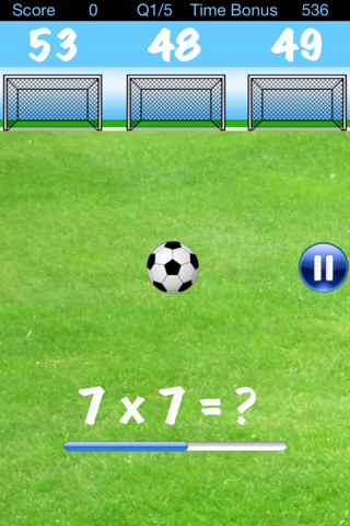 Times Table Football LITE screenshot 2