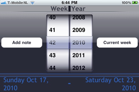 Week App - For finding week numbers from 1900 till 2050, all in one app! screenshot 4