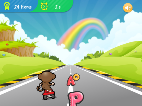 Screenshot #6 pour ABC jungle skateboard - pour enfants d'âge préscolaire, bébés, enfants, apprendre l'anglais