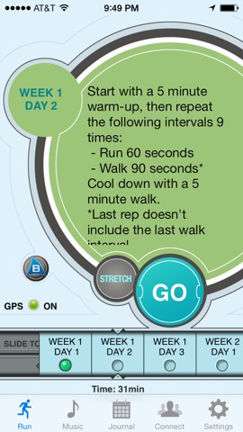 Ease into 5K - Free, run walk interval training program, GPS trackerのおすすめ画像2