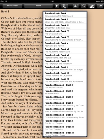 Milton: Complete poems for iPad screenshot 3