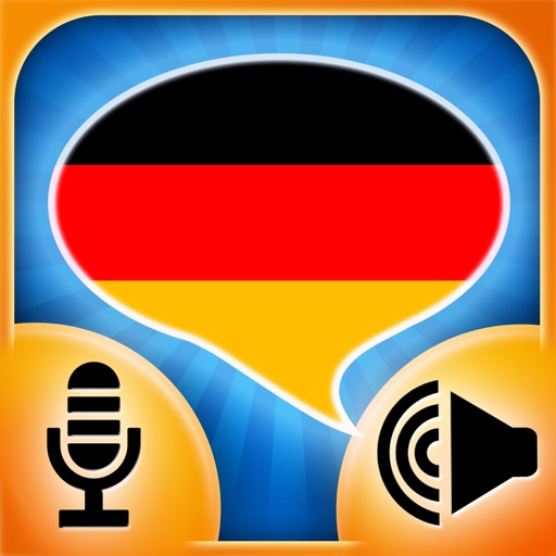 iSpeak German HD: Interactive conversation course - learn to speak with vocabulary audio lessons, intensive grammar exercises and test quizzes icon