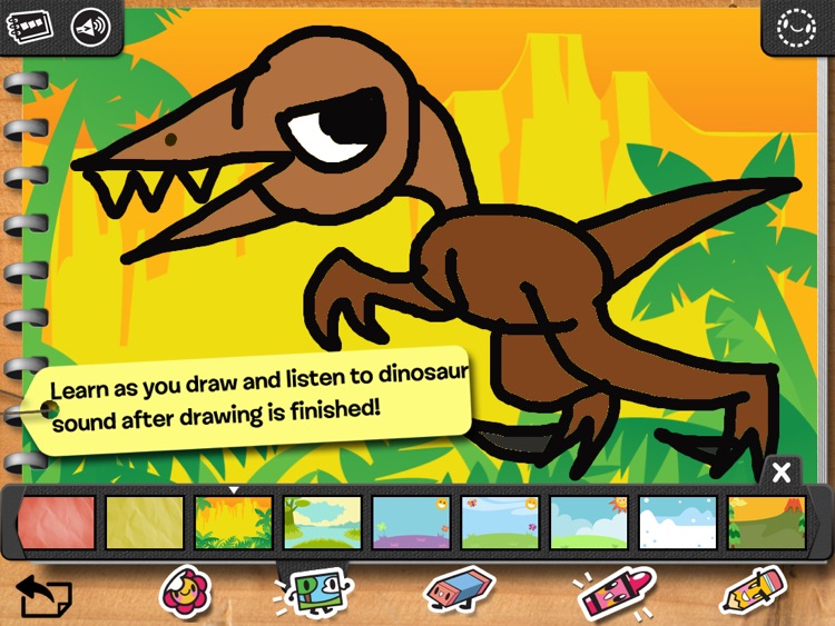 iLuv Drawing Dinosaurs HD - Learn how to draw dinosaurs step by step screenshot-3