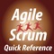 The “Agile Scrum Cheat Sheet” features a concise set of agile project management process flow, scrum methodology, formulas and glossary for quick reference