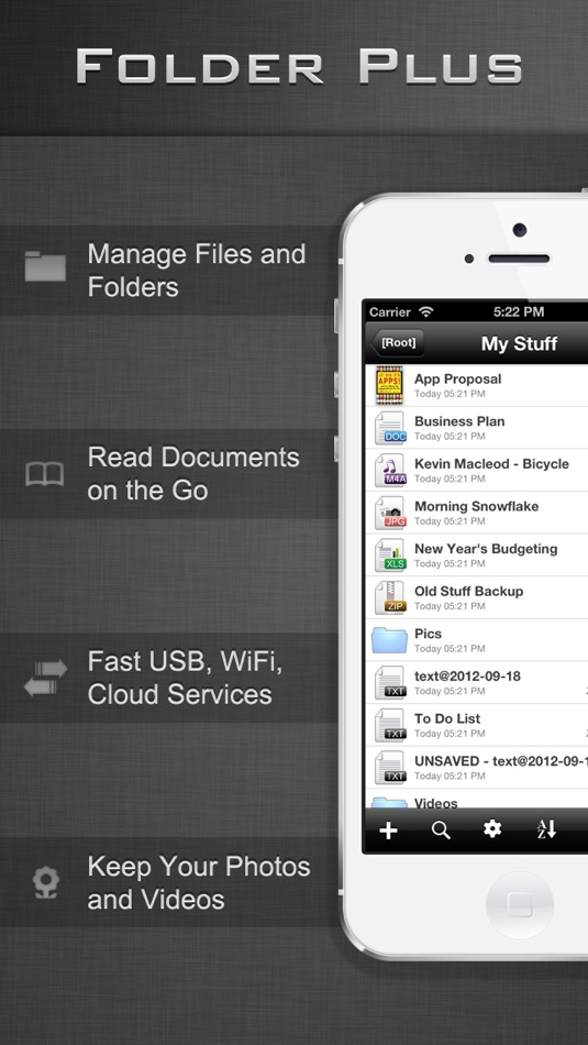 File Manager - Folder Plus - 2.5.3 - (iOS)