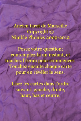 Ancient Tarot of Marseilles screenshot 2