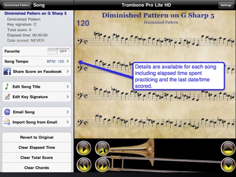 Trombone Pro HD Lite screenshot 4