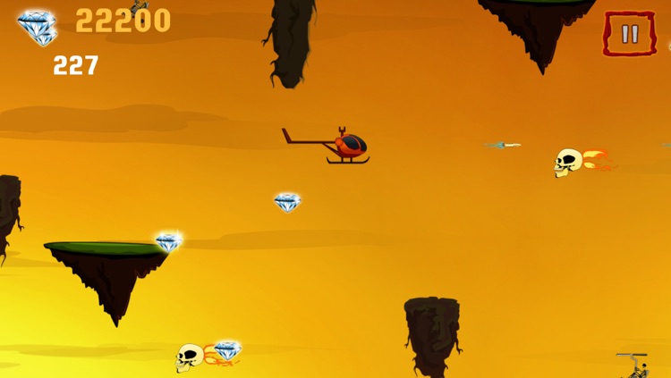 Helicopter crazy race in the valley of the death – A free flying diamond chase game screenshot-3